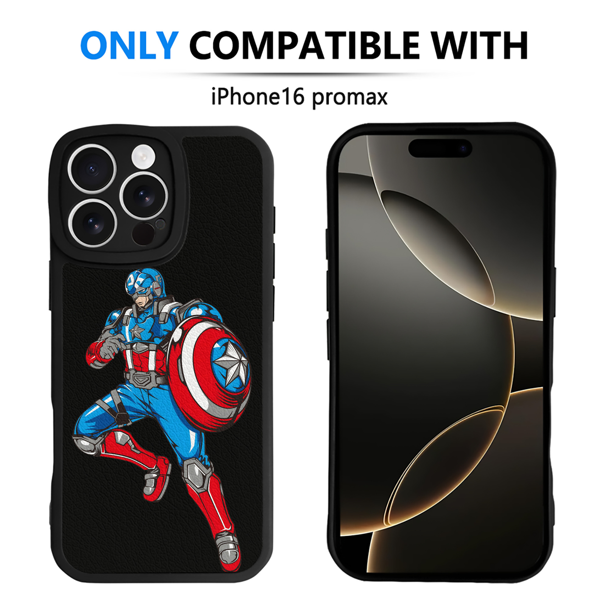 （画像用） アベンジャーズ The Avengers 【iPhone 16シリーズ対応】シリコンスマホケース（レザー調） 材質：シリコン
